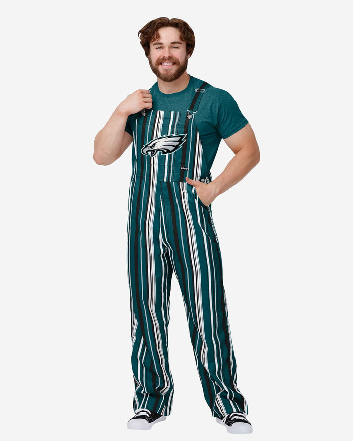 Philadelphia Eagles Mens Hyper Stripe Bib Overalls FOCO S - FOCO.com