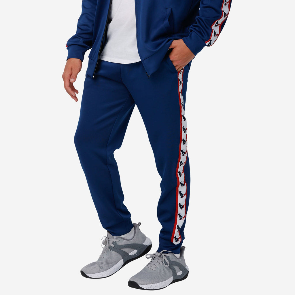 Houston Texans Stripe Logo Track Pants FOCO S - FOCO.com