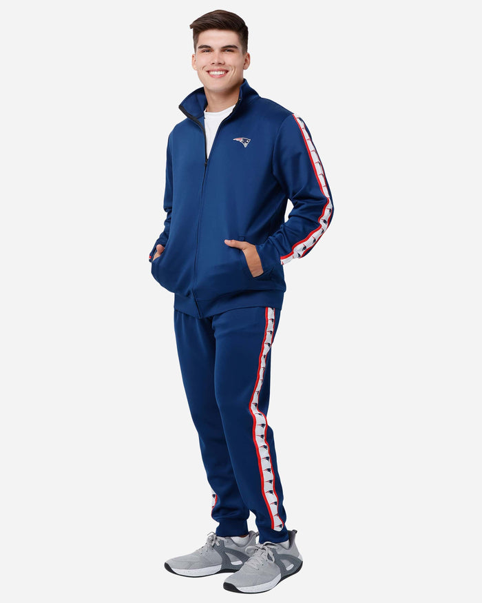 New England Patriots Stripe Logo Track Pants FOCO - FOCO.com