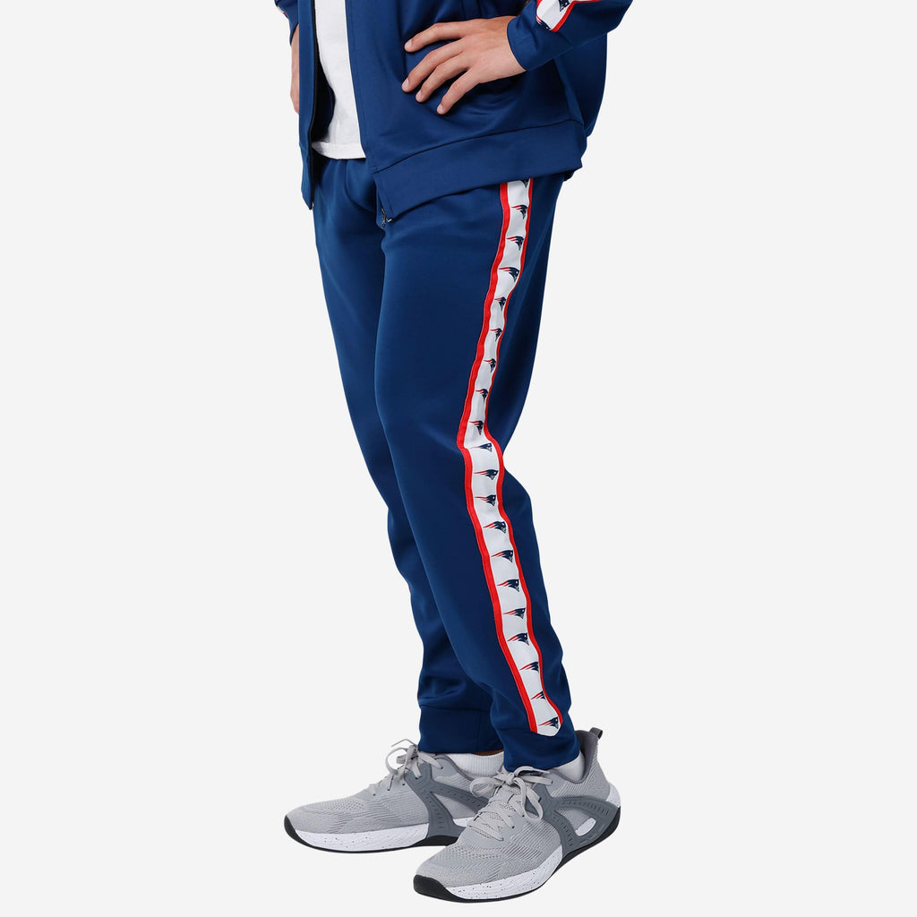 New England Patriots Stripe Logo Track Pants FOCO S - FOCO.com