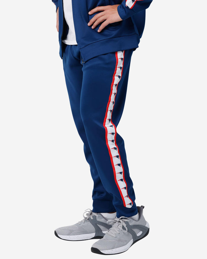 New England Patriots Stripe Logo Track Pants FOCO S - FOCO.com