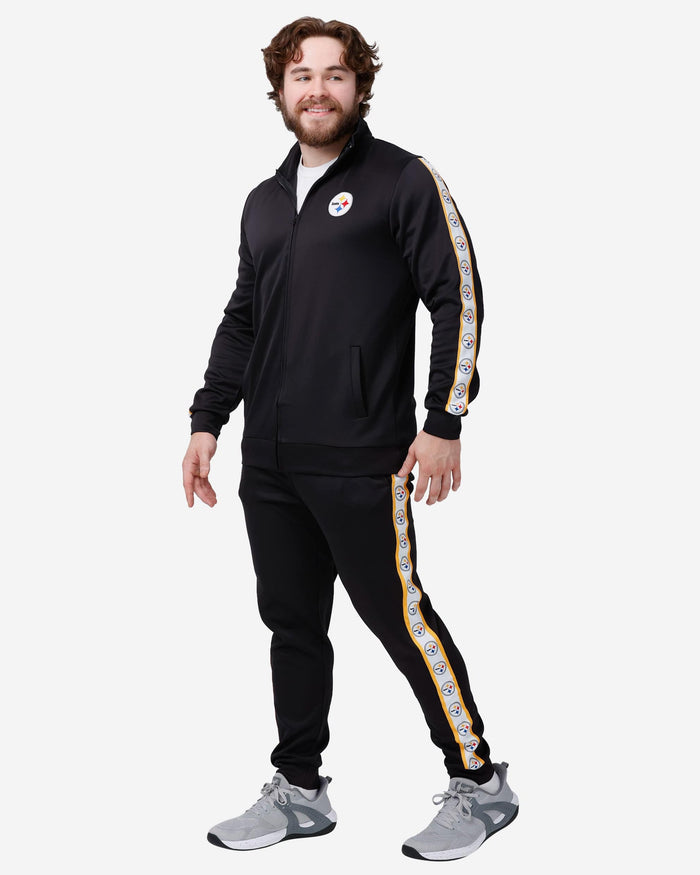 Pittsburgh Steelers Stripe Logo Track Pants FOCO - FOCO.com