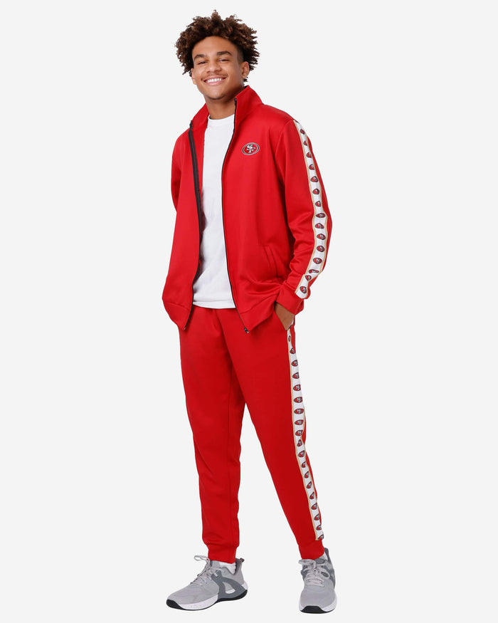 San Francisco 49ers Stripe Logo Track Pants FOCO - FOCO.com