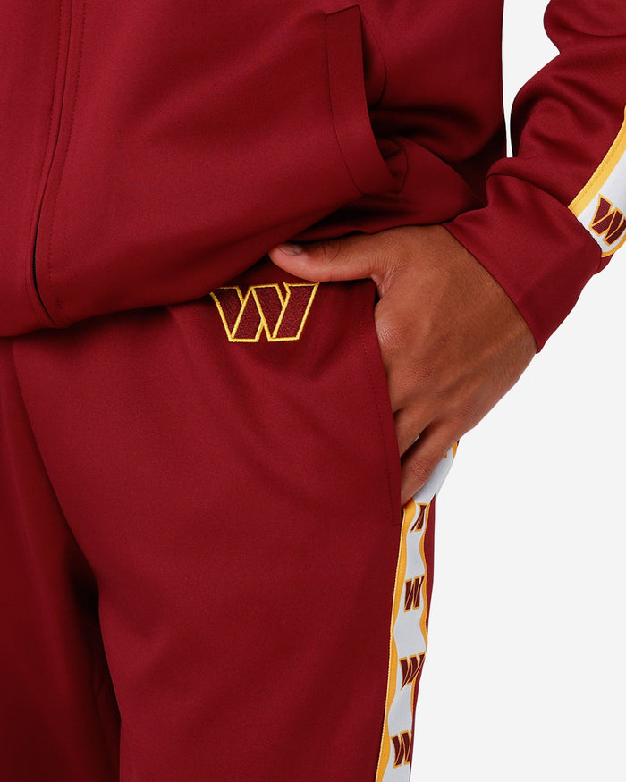 Washington Commanders Stripe Logo Track Pants FOCO - FOCO.com