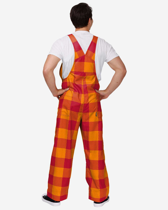 Tampa Bay Buccaneers Mens Creamsicle Plaid Thematic Bib Overalls FOCO - FOCO.com