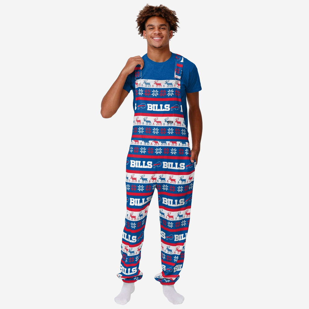 Buffalo Bills Mens Ugly Home Gating Bib Overalls FOCO S - FOCO.com