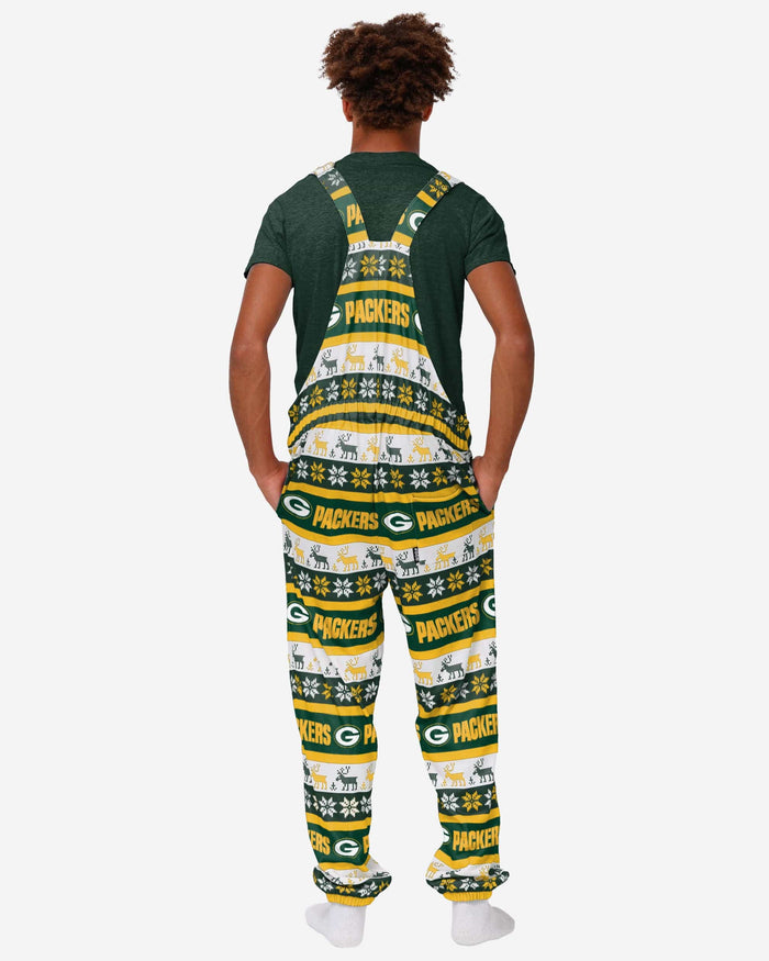 Green Bay Packers Mens Ugly Home Gating Bib Overalls FOCO - FOCO.com