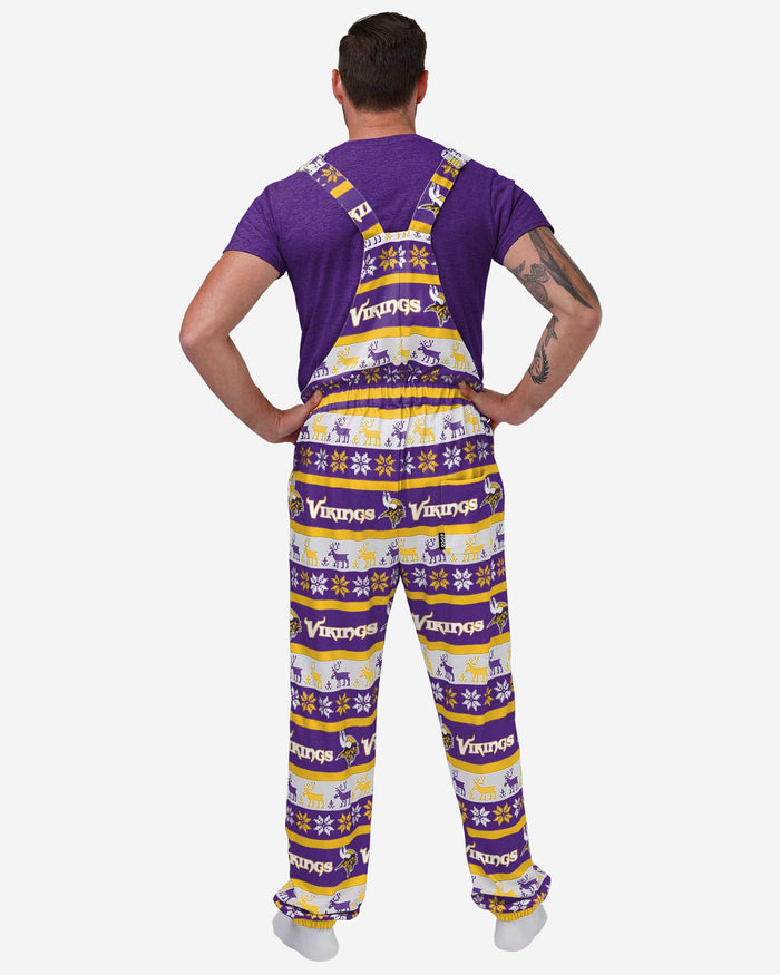 Minnesota Vikings Mens Ugly Home Gating Bib Overalls FOCO - FOCO.com