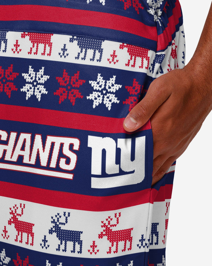 New York Giants Mens Ugly Home Gating Bib Overalls FOCO - FOCO.com