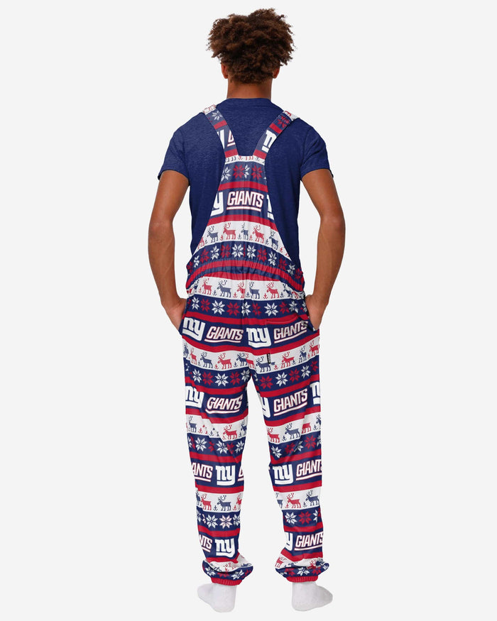 New York Giants Mens Ugly Home Gating Bib Overalls FOCO - FOCO.com