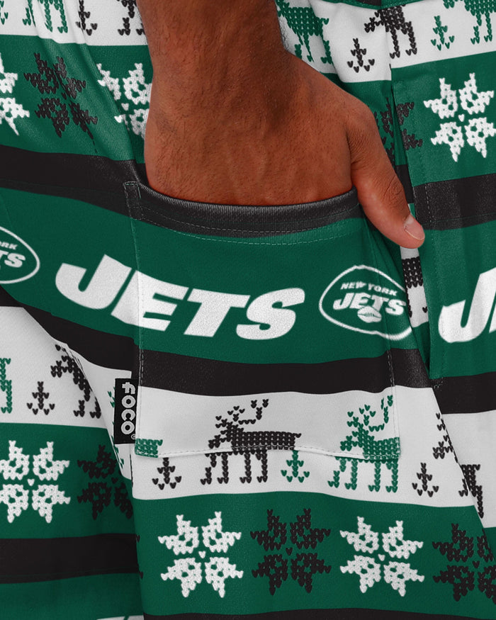 New York Jets Mens Ugly Home Gating Bib Overalls FOCO - FOCO.com