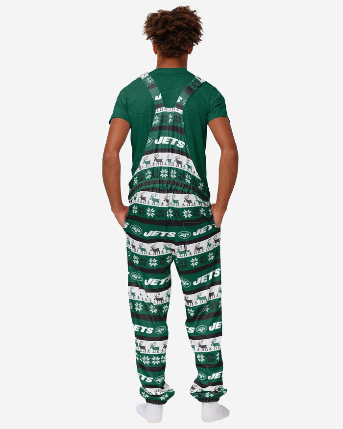 New York Jets Mens Ugly Home Gating Bib Overalls FOCO - FOCO.com