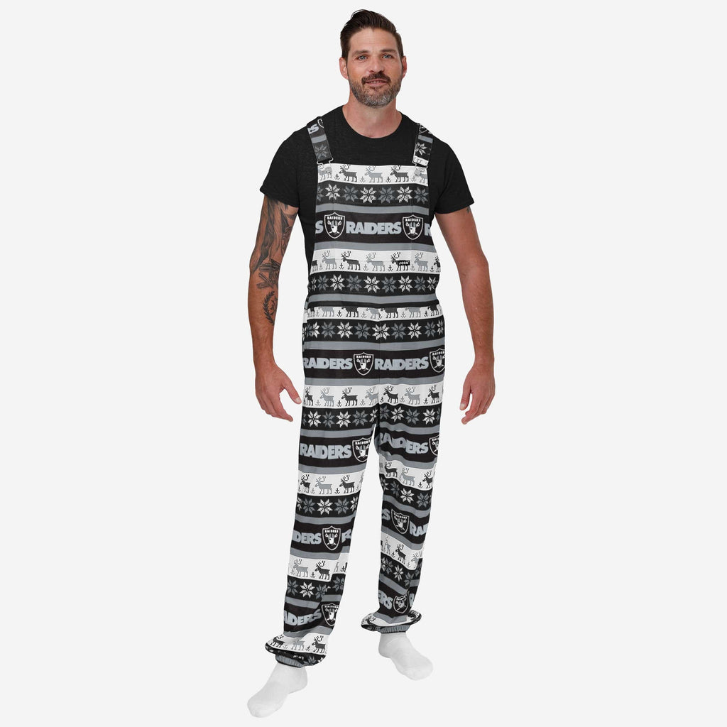 Las Vegas Raiders Mens Ugly Home Gating Bib Overalls FOCO S - FOCO.com