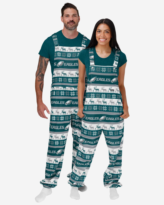 Philadelphia Eagles Mens Ugly Home Gating Bib Overalls FOCO - FOCO.com