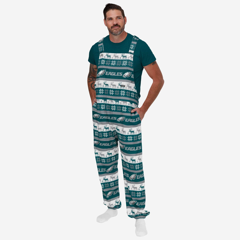 Philadelphia Eagles Mens Ugly Home Gating Bib Overalls FOCO S - FOCO.com