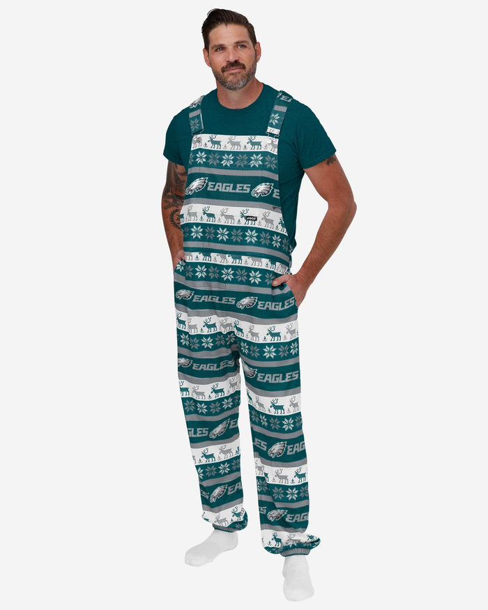 Philadelphia Eagles Mens Ugly Home Gating Bib Overalls FOCO S - FOCO.com