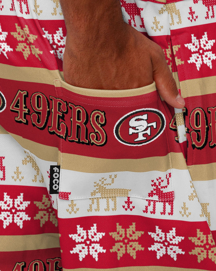 San Francisco 49ers Mens Ugly Home Gating Bib Overalls FOCO - FOCO.com