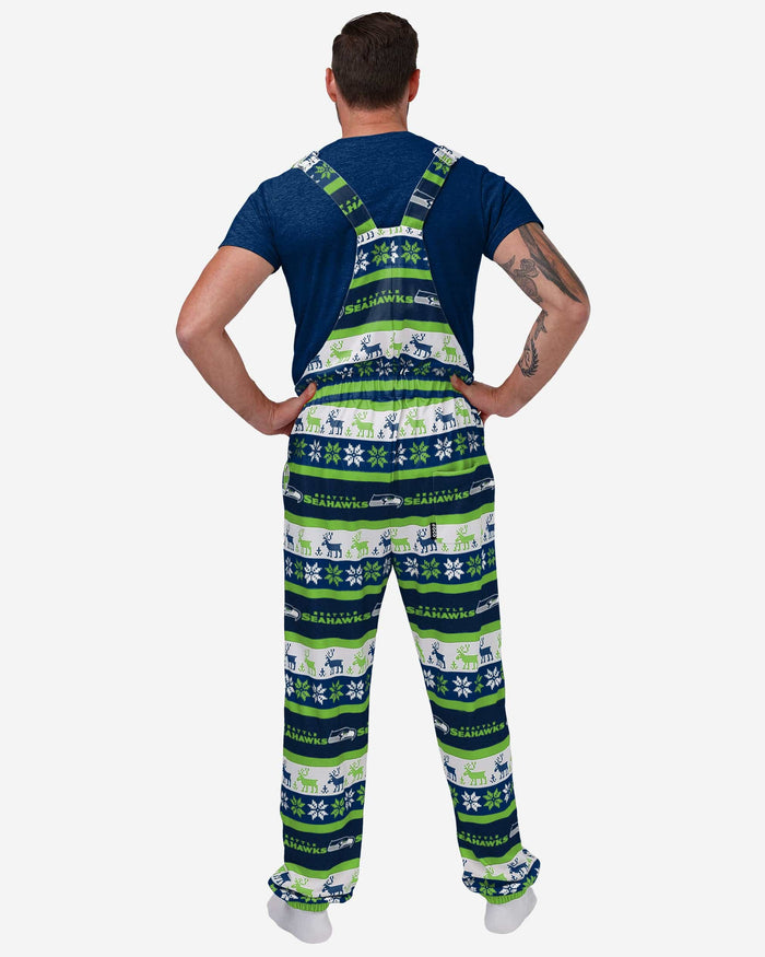 Seattle Seahawks Mens Ugly Home Gating Bib Overalls FOCO - FOCO.com