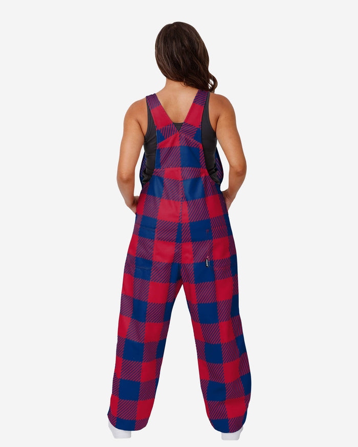 Atlanta Braves Womens Plaid Bib Overalls FOCO - FOCO.com