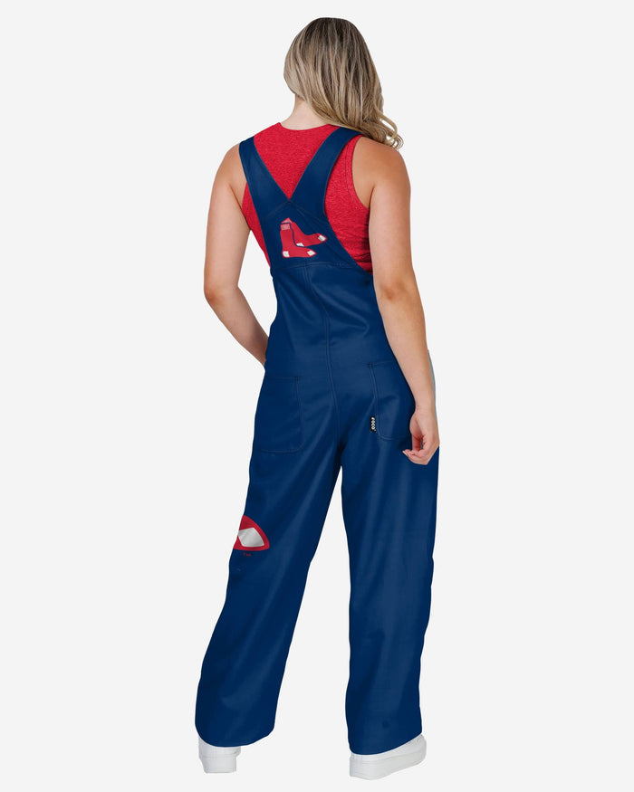 Boston Red Sox Womens Big Logo Bib Overalls FOCO - FOCO.com