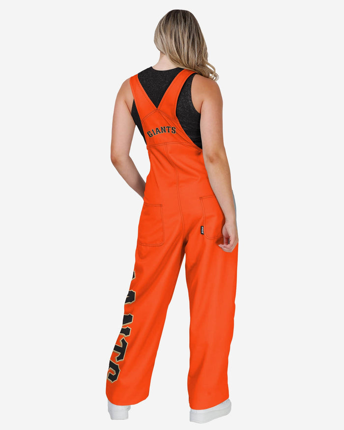 San Francisco Giants Womens Big Logo Bib Overalls FOCO - FOCO.com