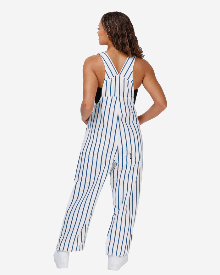 New York Mets Womens Pinstripe Bib Overalls FOCO - FOCO.com