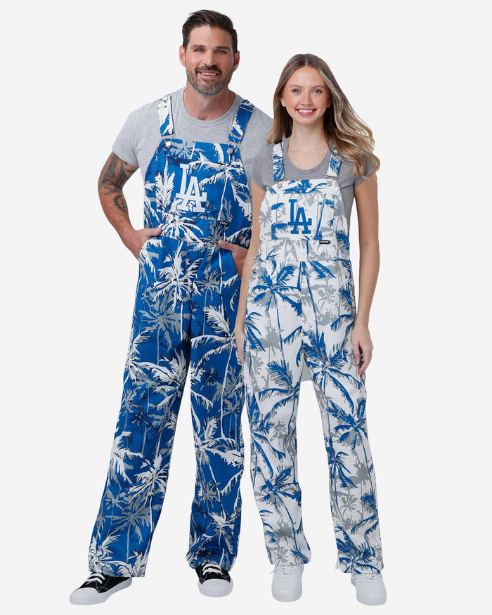 Los Angeles Dodgers Womens Palm Tree Thematic Bib Overalls FOCO - FOCO.com