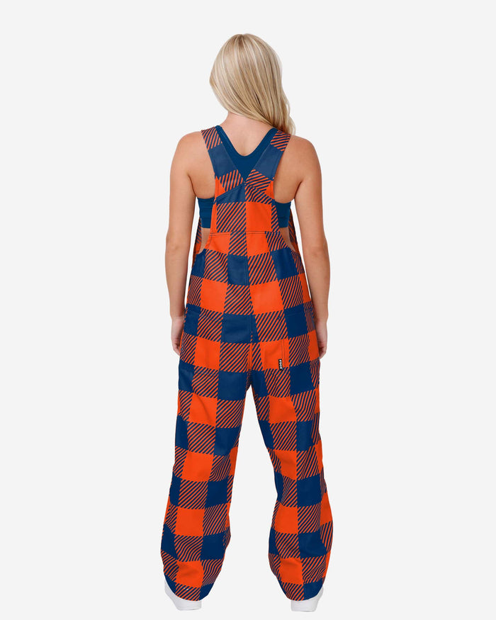 Auburn Tigers Womens Plaid Bib Overalls FOCO - FOCO.com