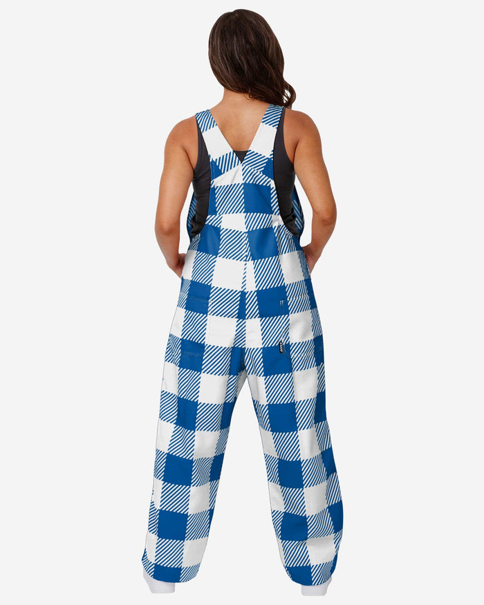 Duke Blue Devils Womens Plaid Bib Overalls FOCO - FOCO.com