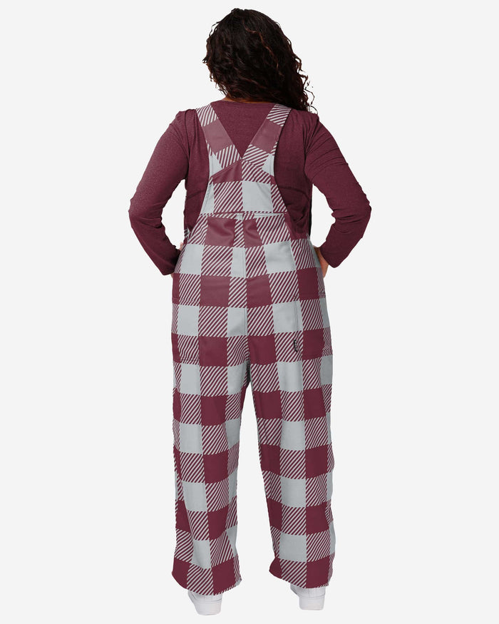 Mississippi State Bulldogs Womens Plaid Bib Overalls FOCO - FOCO.com