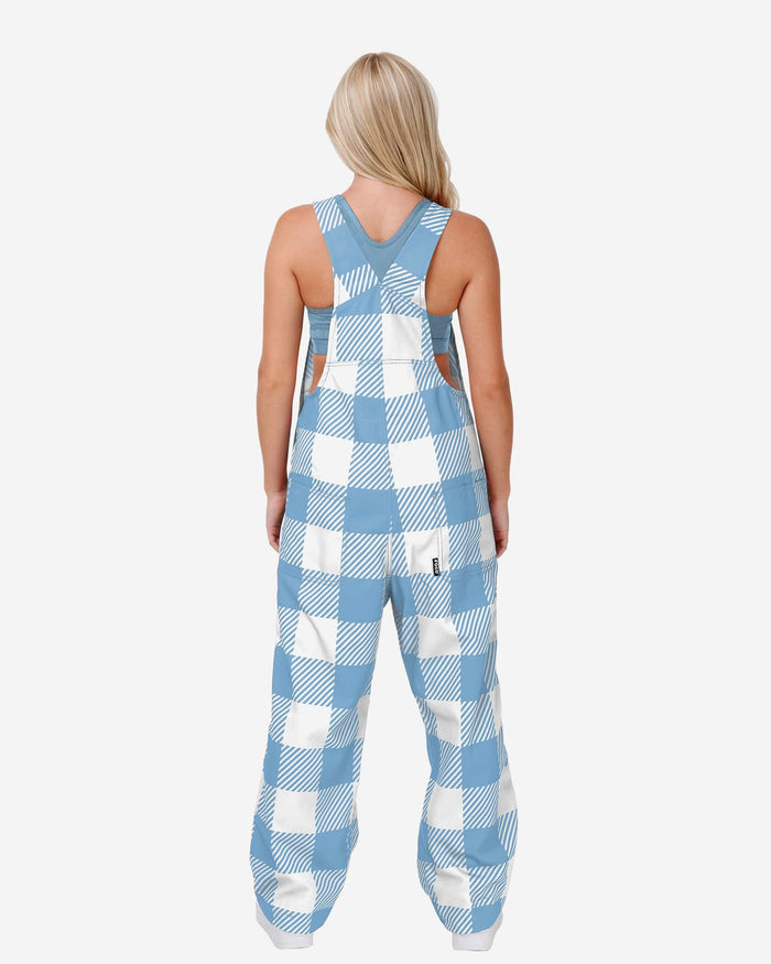 North Carolina Tar Heels Womens Plaid Bib Overalls FOCO - FOCO.com