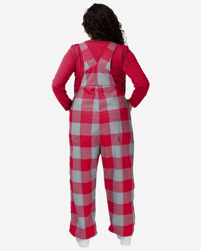 Ohio State Buckeyes Womens Plaid Bib Overalls FOCO - FOCO.com