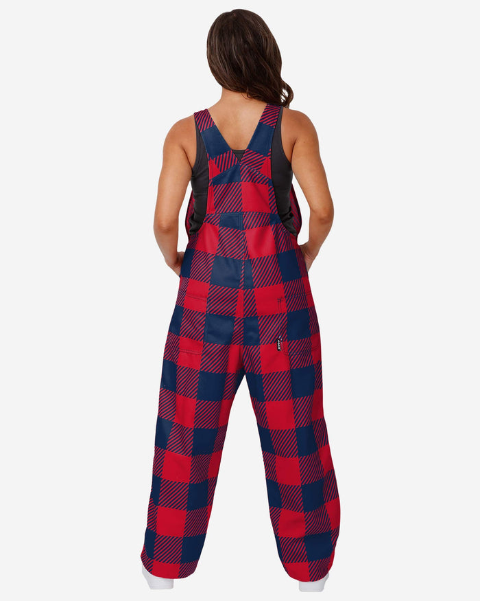 Ole Miss Rebels Womens Plaid Bib Overalls FOCO - FOCO.com