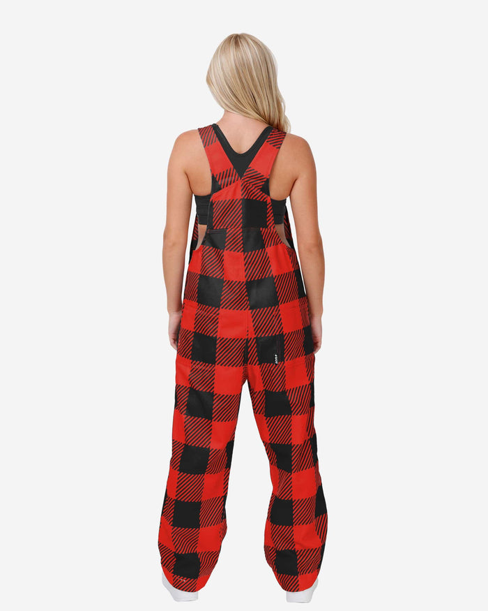 Texas Tech Red Raiders Womens Plaid Bib Overalls FOCO - FOCO.com