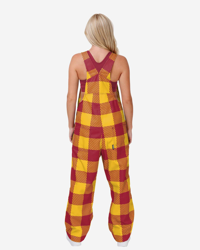 USC Trojans Womens Plaid Bib Overalls FOCO - FOCO.com