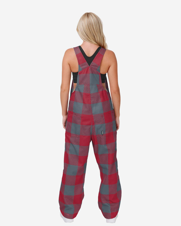 Washington State Cougars Womens Plaid Bib Overalls FOCO - FOCO.com