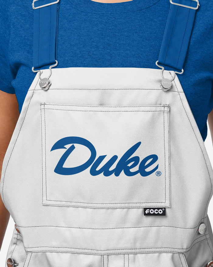 Duke Blue Devils Womens Big Logo Bib Overalls FOCO - FOCO.com