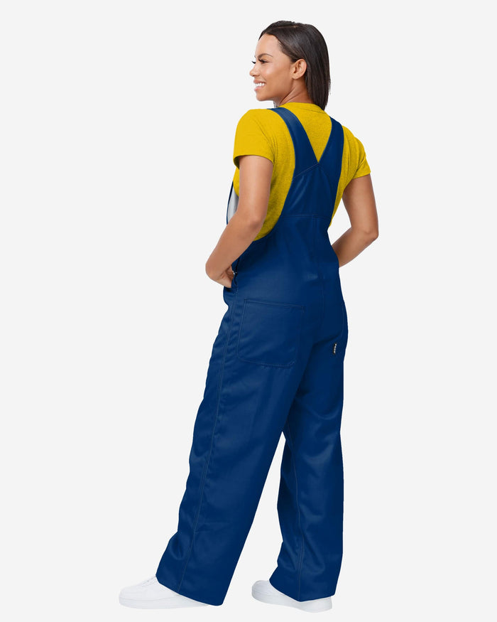 Michigan Wolverines Womens Big Logo Bib Overalls FOCO - FOCO.com