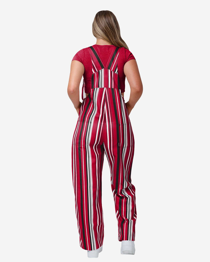 Georgia Bulldogs Womens Hyper Stripe Bib Overalls FOCO - FOCO.com