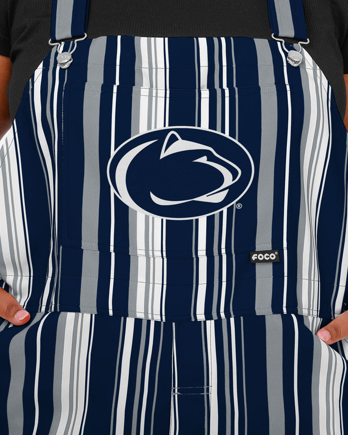 Penn State Nittany Lions Womens Hyper Stripe Bib Overalls FOCO - FOCO.com