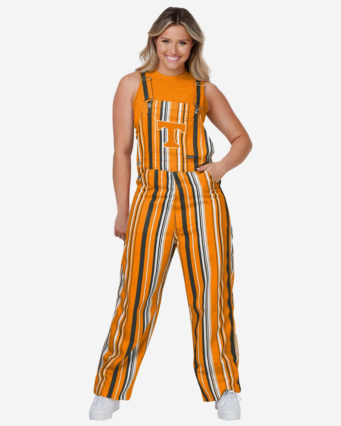 Tennessee Volunteers Womens Hyper Stripe Bib Overalls FOCO XS - FOCO.com