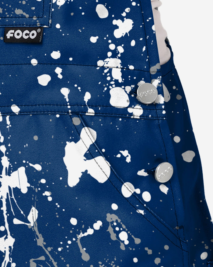 Penn State Nittany Lions Womens Paint Splatter Bib Overalls FOCO - FOCO.com