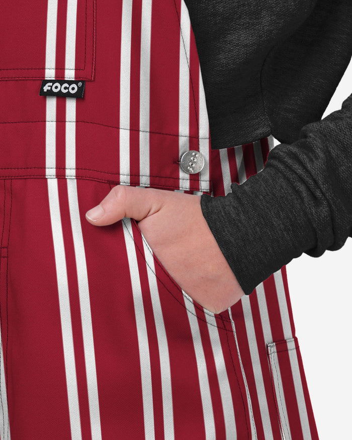 Arkansas Razorbacks Womens Sideline Spirit Bib Overalls FOCO XS - FOCO.com
