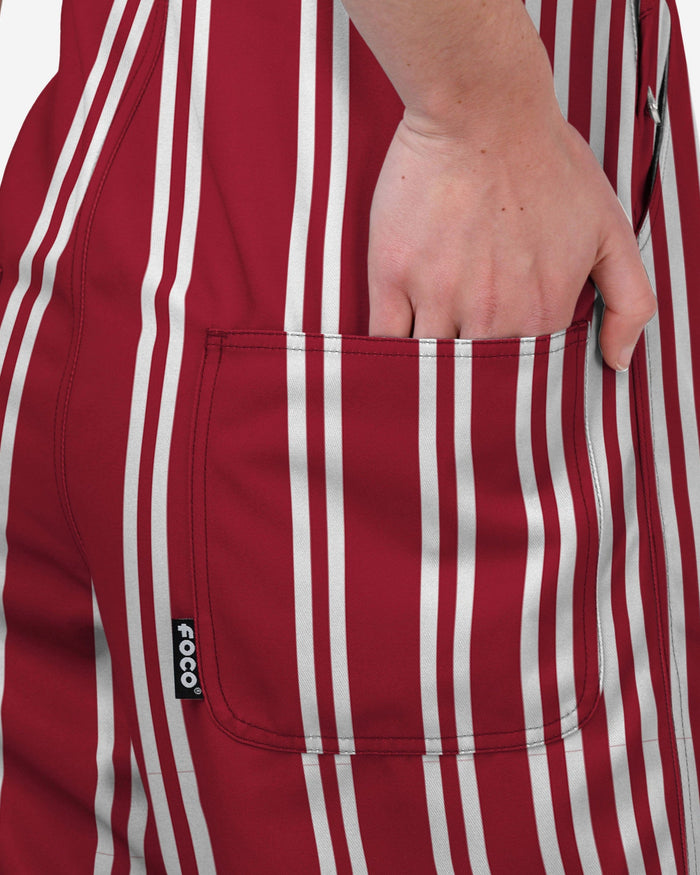 Arkansas Razorbacks Womens Sideline Spirit Bib Overalls FOCO XS - FOCO.com
