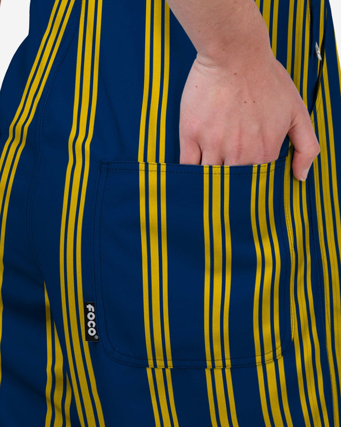 Michigan Wolverines Womens Sideline Spirit Bib Overalls FOCO XS - FOCO.com
