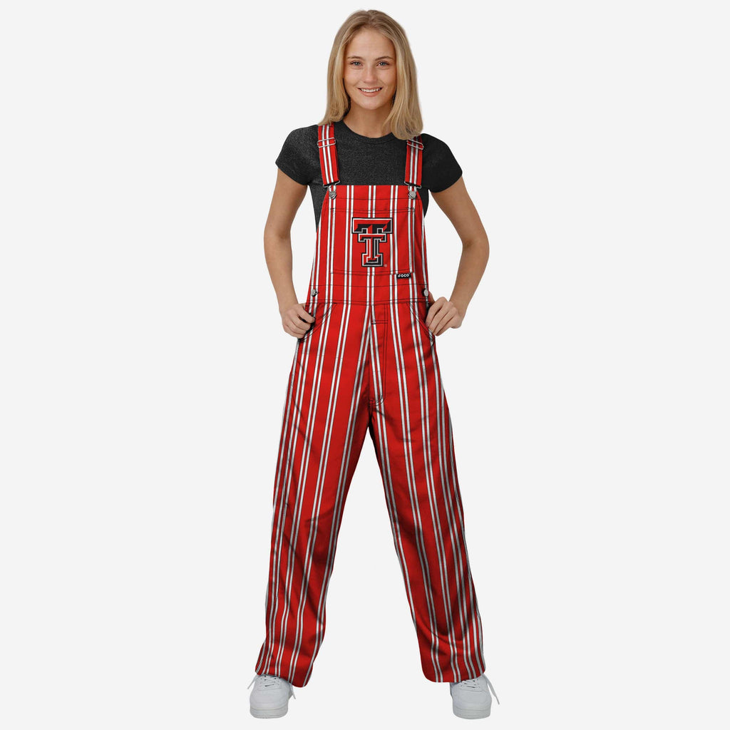 Texas Tech Red Raiders Womens Sideline Spirit Bib Overalls FOCO XS - FOCO.com
