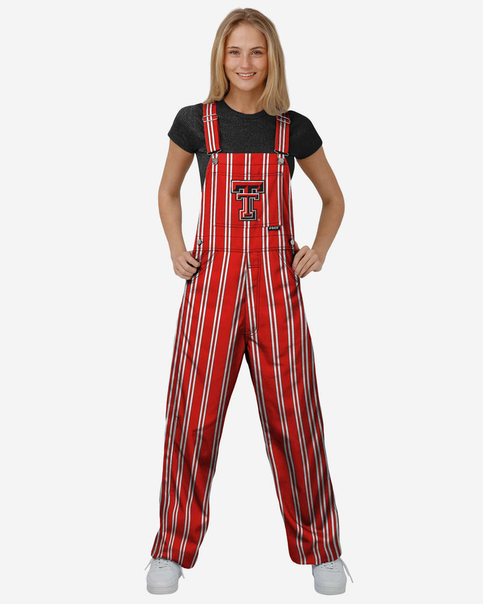 Texas Tech Red Raiders Womens Sideline Spirit Bib Overalls FOCO XS - FOCO.com