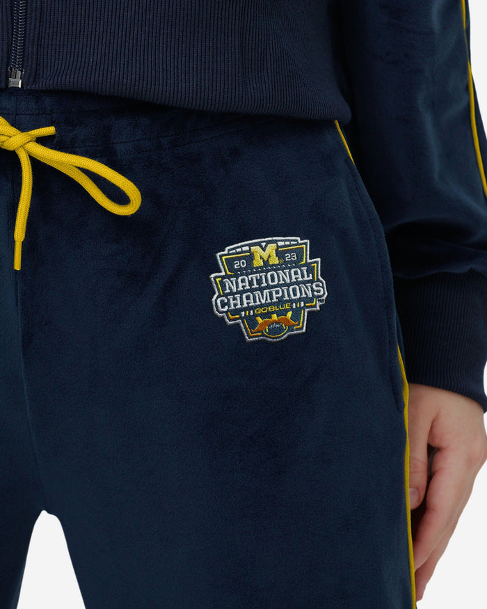 Michigan Wolverines 2023 Football National Champions Womens Velour Pants FOCO - FOCO.com