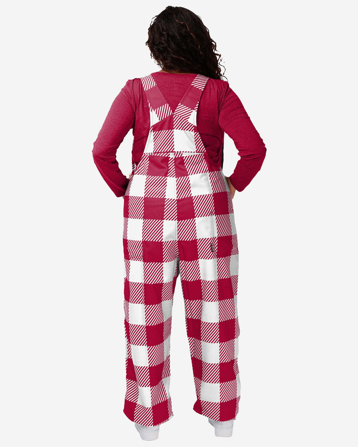 Arizona Cardinals Womens Plaid Bib Overalls FOCO - FOCO.com