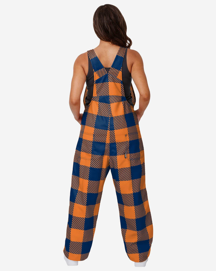 Denver Broncos Womens Plaid Bib Overalls FOCO - FOCO.com